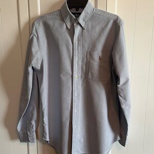 Men's Ralph Lauren Light Blue Button-Down Shirt - Classic Fit Small